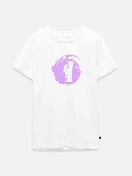 Kletterer Aufstieg Kletteraffe - Teenager Premium Bio T-Shirt - Weiß