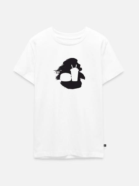Burger Imbiss Mahlzeit - Teenager Premium Bio T-Shirt - Weiß