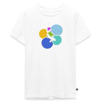 Pêche aux carpes koï - T-shirt Premium bio Ado - blanc - Devant - AI Model Teenager Male light (155cm)