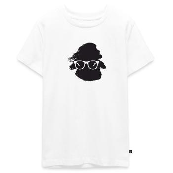 Lecture Littérature Roman - T-shirt Premium bio Ado - blanc - Devant - AI Model Teenager Male light (155cm)