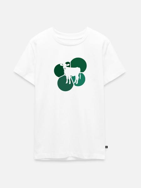 Vegan Tierschutz Speise - Teenager Premium Bio T-Shirt - Weiß