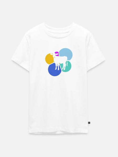 Vegan Pflanzlich Bio - Teenager Premium Bio T-Shirt - Weiß