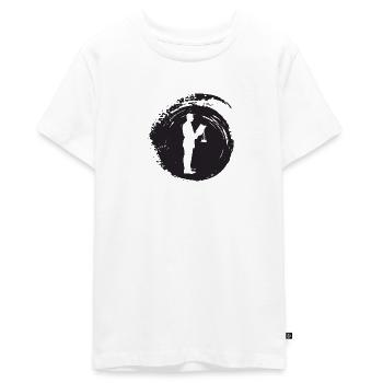 Recht Behandlung - Teenager Premium Bio T-Shirt - Weiß - Vorne - AI Model Teenager Male light (155cm)