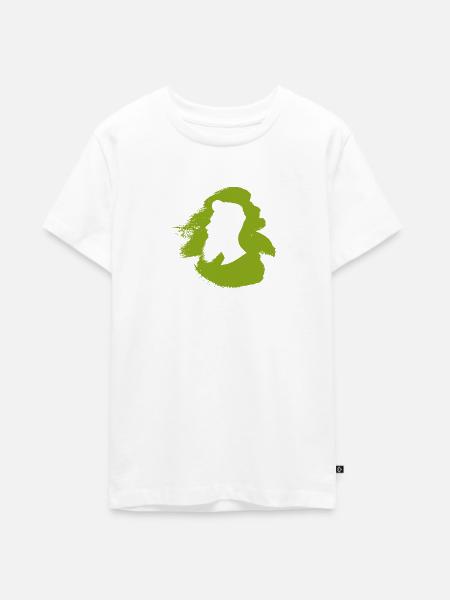 Bart Sir Hipster - Teenager Premium Bio T-Shirt - Weiß