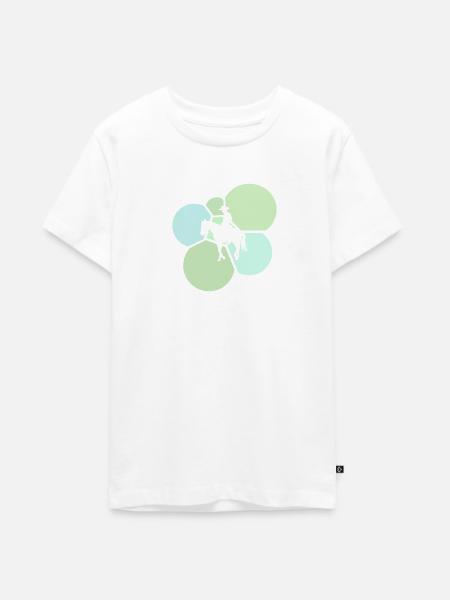 Cowboy Lasso Ranch - Teenager Premium Bio T-Shirt - Weiß