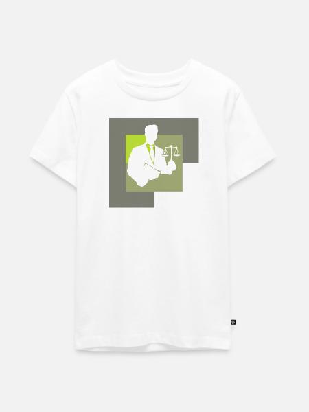 Gericht Anwalt Absatz - Teenager Premium Bio T-Shirt - Weiß