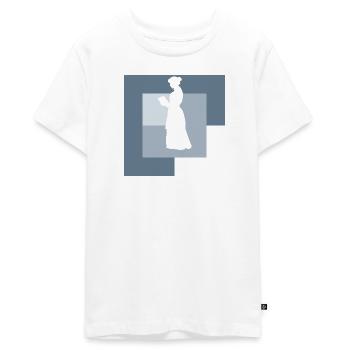 Leseratte Buch - Teenager Premium Bio T-Shirt - Weiß - Vorne - AI Model Teenager Male light (155cm)