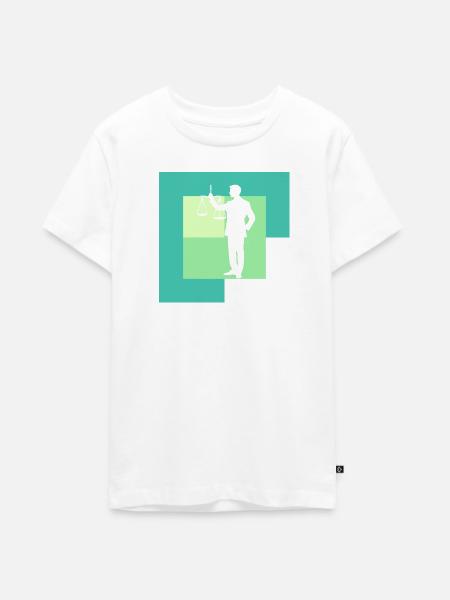 Recht Absatz - Teenager Premium Bio T-Shirt - Weiß