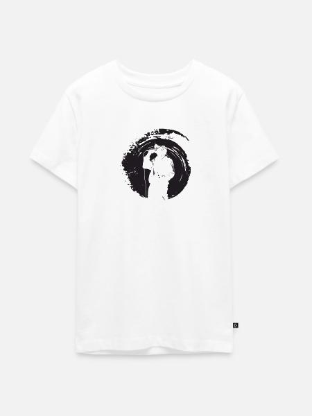 Graffiti Rap DJ - Teenager Premium Bio T-Shirt - Weiß