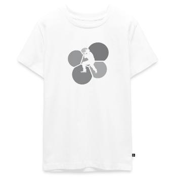 MC DJ rappeur - T-shirt Premium bio Ado - blanc - Devant - AI Model Teenager Male light (155cm)