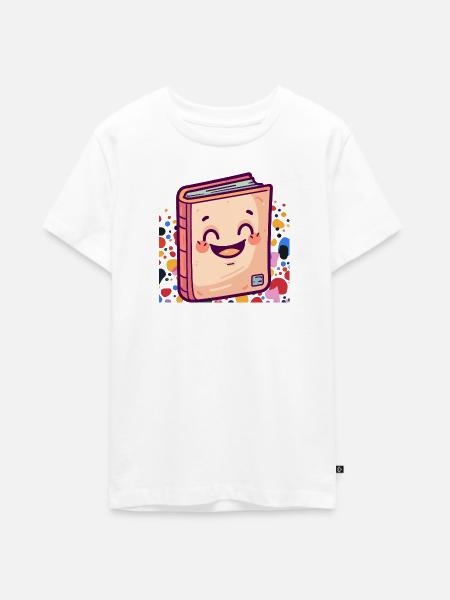 Lesen Leseratte - Teenager Premium Bio T-Shirt - Weiß