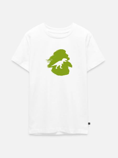 Dinosaurier Reptil - Teenager Premium Bio T-Shirt - Weiß