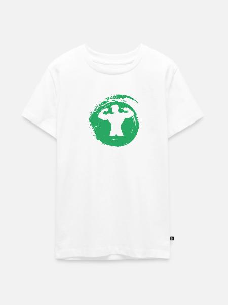 Bodybuilding Workout Gewicht - Teenager Premium Bio T-Shirt - Weiß