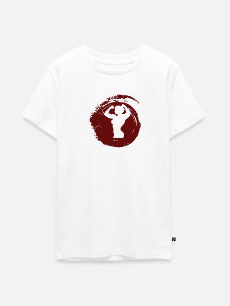 Bodybuilding Gewicht - Teenager Premium Bio T-Shirt - Weiß