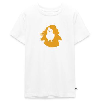 Chicken, Poultry, Chicks - Teenager Premium Organic T-Shirt - white - Front - AI Model Teenager Male light (155cm)