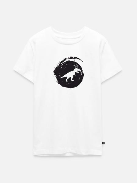 Dinosaurier Urzeit Museum - Teenager Premium Bio T-Shirt - Weiß