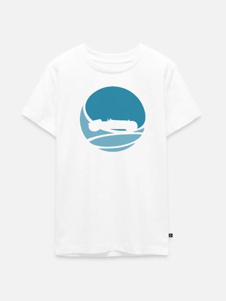 Driften Rennbahn - Teenager Premium Bio T-Shirt - Weiß