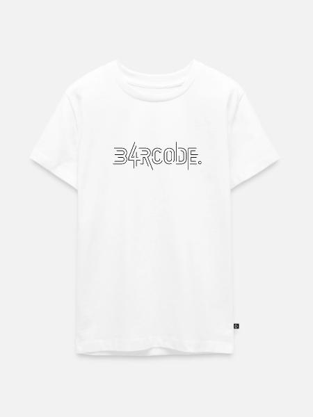B4RCODE. Tech black - Teenager Premium Bio T-Shirt - Weiß