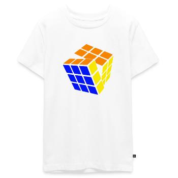 Rubik's Cube gleich geschafft - Teenager Premium Bio T-Shirt - Weiß - Vorne - AI Model Teenager Male light (155cm)