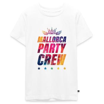Mallorca Party Crew - Teenager Premium Bio T-Shirt - Weiß - Vorne - AI Model Teenager Male light (155cm)