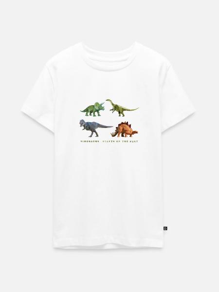 dinosaurier_06201401 - Teenager Premium Bio T-Shirt - Weiß