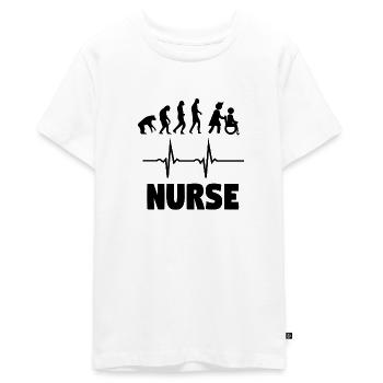 Nurse Doctor Hospital Krankenschwester - Teenager Premium Bio T-Shirt - Weiß - Vorne - AI Model Teenager Male light (155cm)
