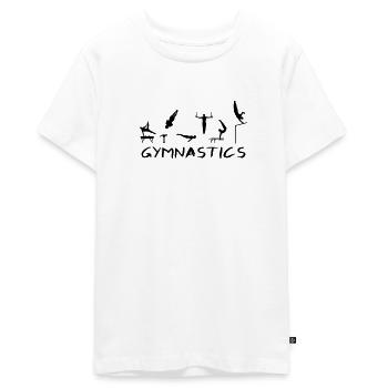 Turnen, Turner - Teenager Premium Bio T-Shirt - Weiß - Vorne - AI Model Teenager Male light (155cm)