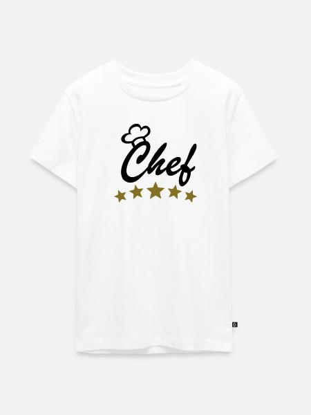 Koch kochen - Teenager Premium Bio T-Shirt - Weiß