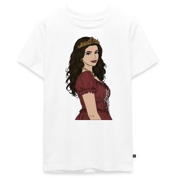Princesse - T-shirt Premium bio Ado - blanc - Devant - AI Model Teenager Male light (155cm)