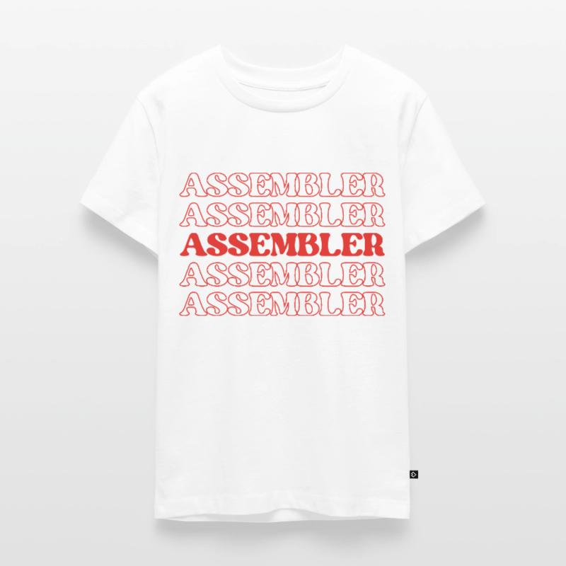 Assembler Fabricator Assembler Constructor Maker Teenager Premium Organic T-Shirt