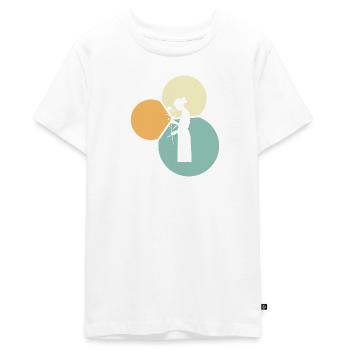 Blumenstrau Flower Power - Teenager Premium Bio T-Shirt - Weiß - Vorne - AI Model Teenager Male light (155cm)