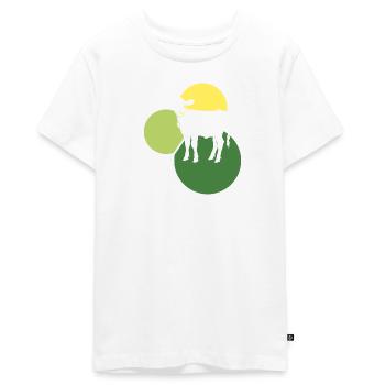 Végétalien, sain, à base de plantes - T-shirt Premium bio Ado - blanc - Devant - AI Model Teenager Male light (155cm)