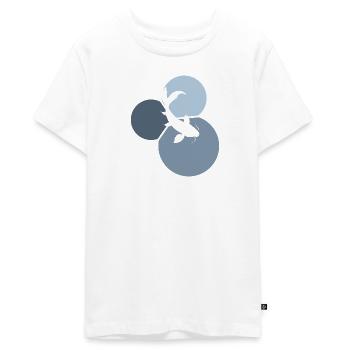Koi Fish - Teenager Premium Organic T-Shirt - white - Front - AI Model Teenager Male light (155cm)