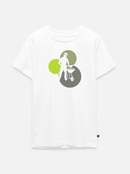 Barbecue BBQ Glut - Teenager Premium Bio T-Shirt - Weiß