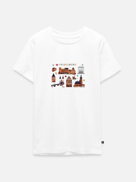 HEIDELBERG - Teenager Premium Bio T-Shirt - Weiß