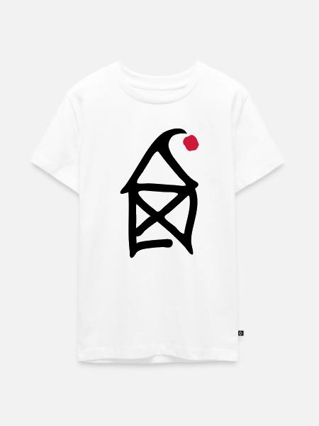 Haus vom Nikolaus - Teenager Premium Bio T-Shirt - Weiß