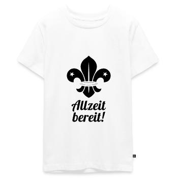 scout / scouting / scoutisme / guide - T-shirt Premium bio Ado - blanc - Devant - AI Model Teenager Male light (155cm)