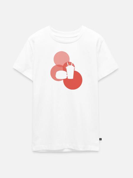 Imbisswagen Imbiss Burger - Teenager Premium Bio T-Shirt - Weiß