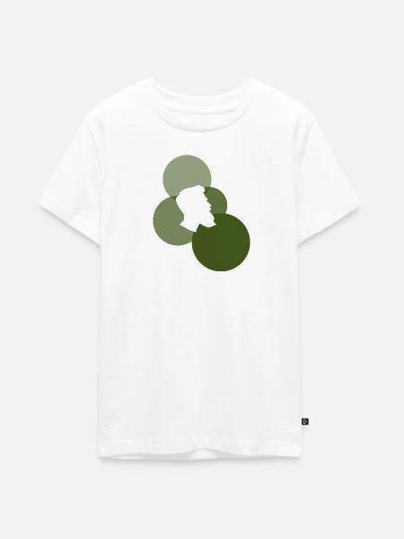 Bart Schnurrbart Sir - Teenager Premium Bio T-Shirt - Weiß