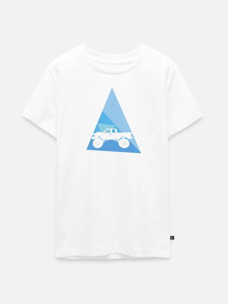 Reifen Monstertruck - Teenager Premium Bio T-Shirt - Weiß