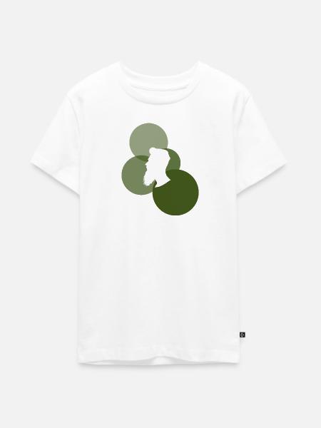 Schnurrbart Gesichtsbehaarung - Teenager Premium Bio T-Shirt - Weiß