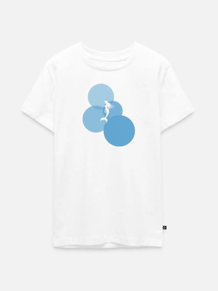 Seekuh Flosse - Teenager Premium Bio T-Shirt - Weiß