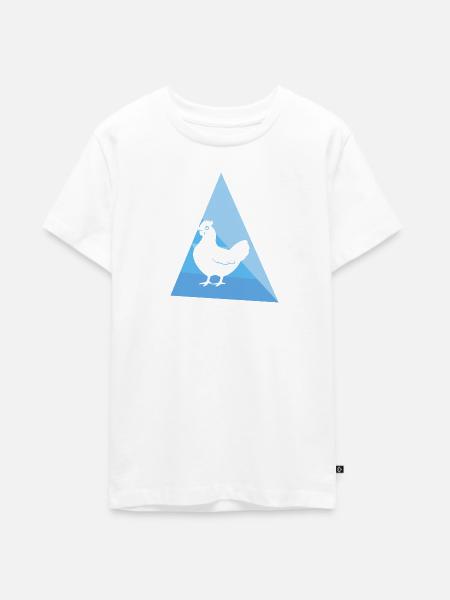 Huhn Ei Geflügel - Teenager Premium Bio T-Shirt - Weiß