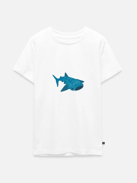 Walhai - Teenager Premium Bio T-Shirt - Weiß