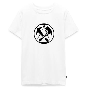 roofer - Teenager Premium Organic T-Shirt - white - Front - AI Model Teenager Male light (155cm)