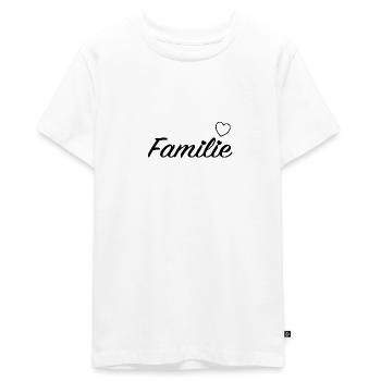 Familie - Teenager Premium Bio T-Shirt - Weiß - Vorne - AI Model Teenager Male light (155cm)