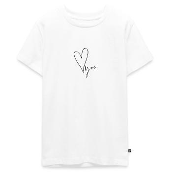 LOVE You - Teenager Premium Organic T-Shirt - white - Front - AI Model Teenager Male light (155cm)