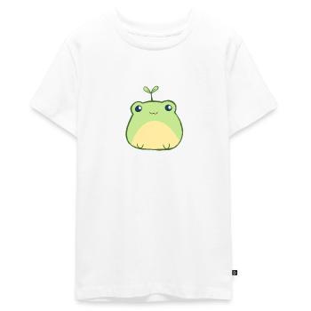 Grenouille mignonne - T-shirt Premium bio Ado - blanc - Devant - AI Model Teenager Male light (155cm)
