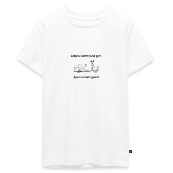 Apache Corona Roller - Teenager Premium Bio T-Shirt - Weiß - Vorne - AI Model Teenager Male light (155cm)