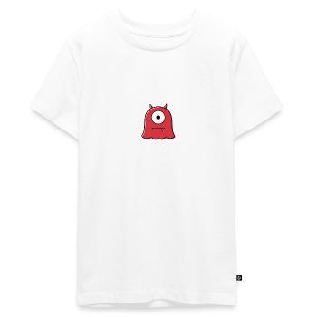 devil - Teenager Premium Organic T-Shirt - white - Front - AI Model Teenager Male light (155cm)